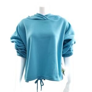 Roma Concepts Women's Draw String Hem Cropped Hoodie 1X